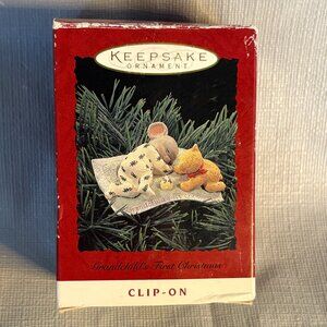 New Hallmark, Keepsake, Clip-on, Grandchild's First Christmas Ornament 1994